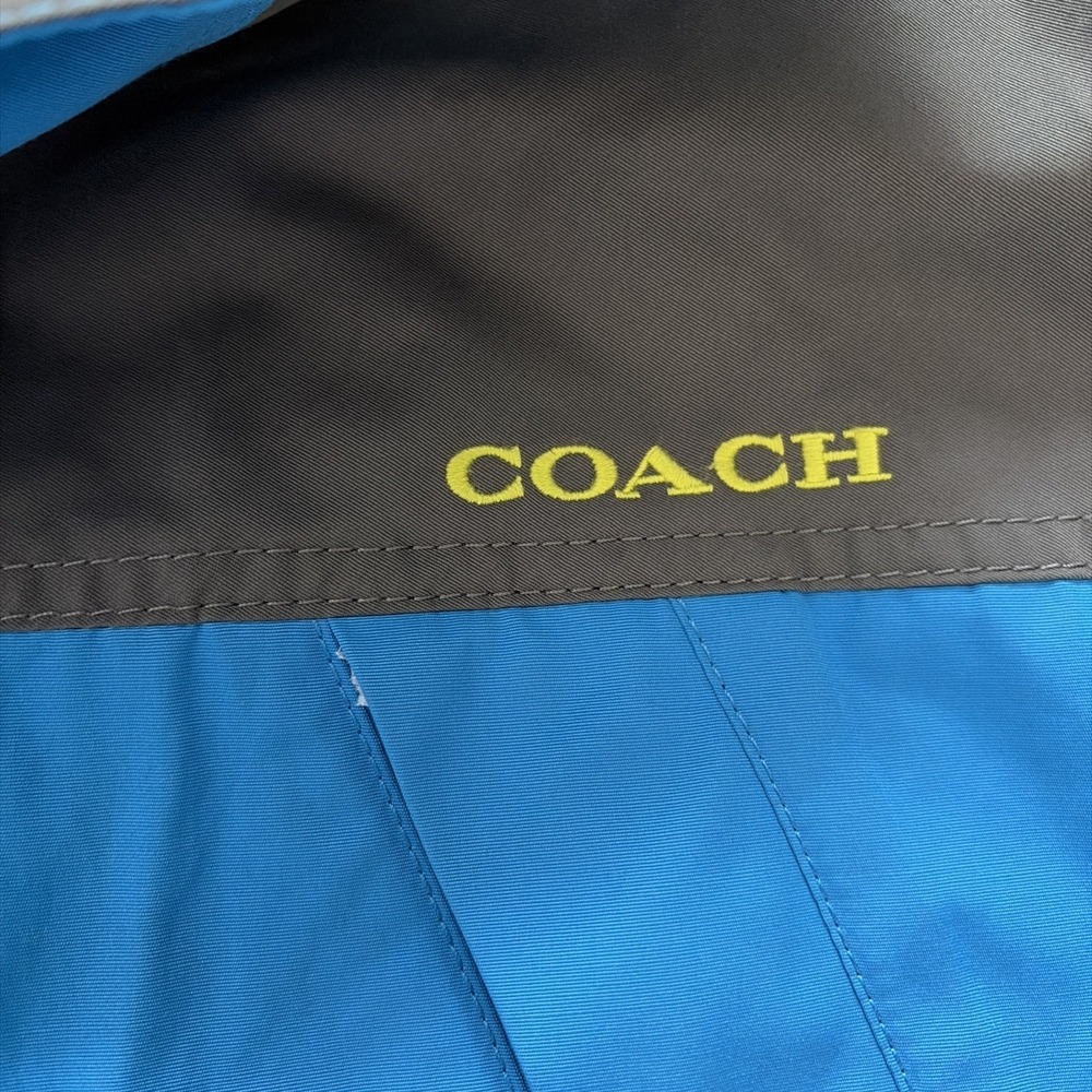 Coach Color Block Functional Men's Size Small Jacket Blue Lightweight Coat $650 - Picture 4 of 11